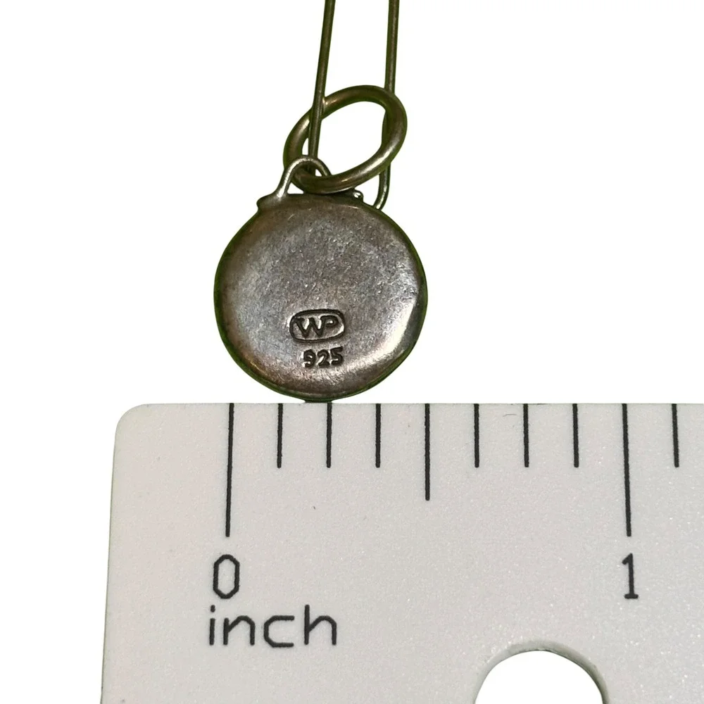 Waxing Poetic Insignia Initial S Charm Pendant Sterling Silver 925 Brass Round